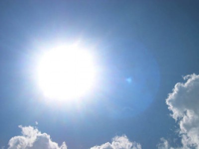 sonnig und warm
