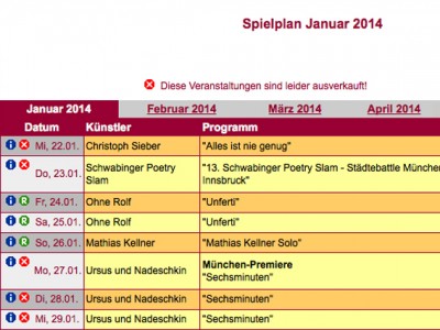 Nächste Woche: ausverkauftes München!