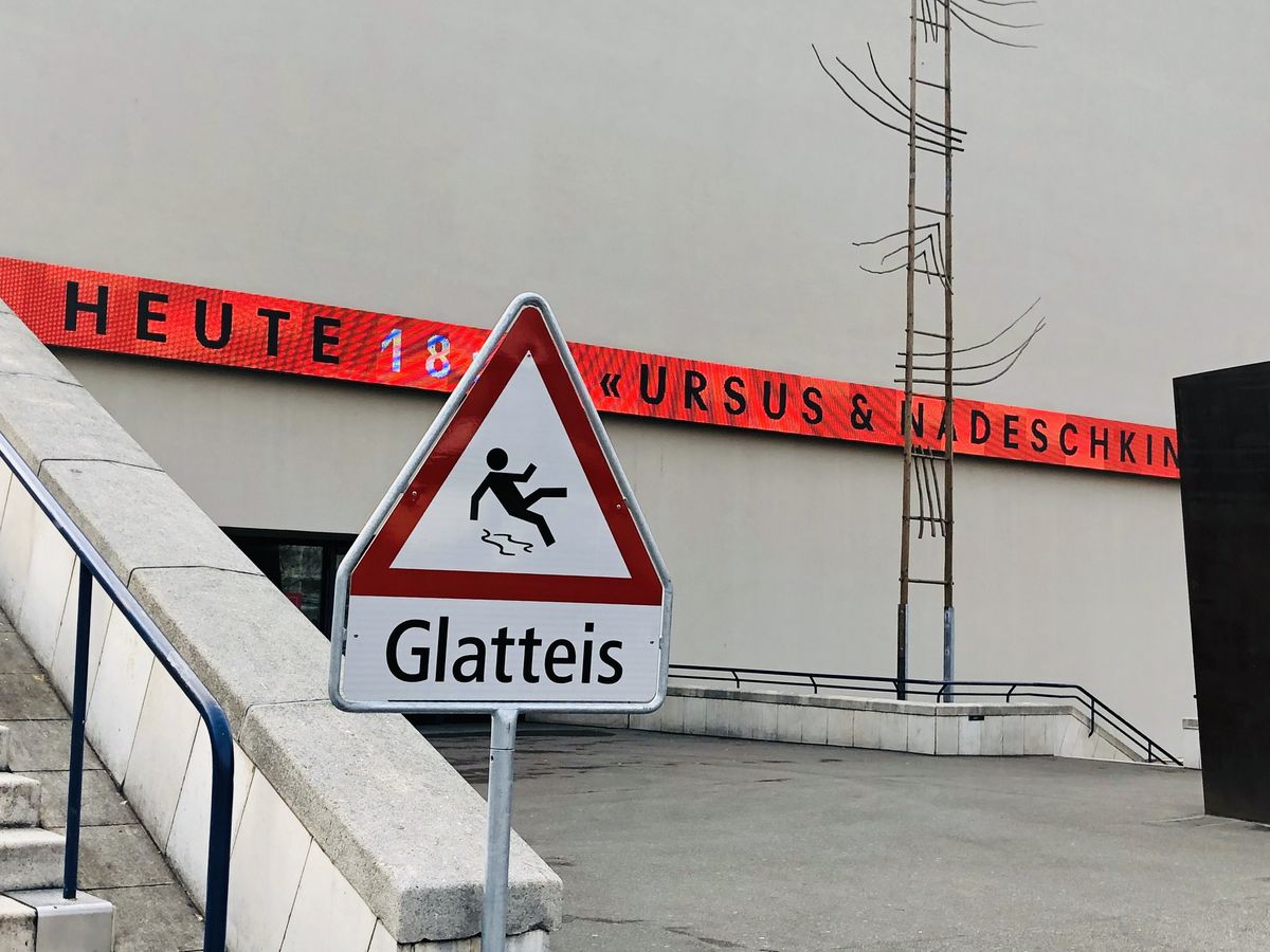 Glatteis in Basel