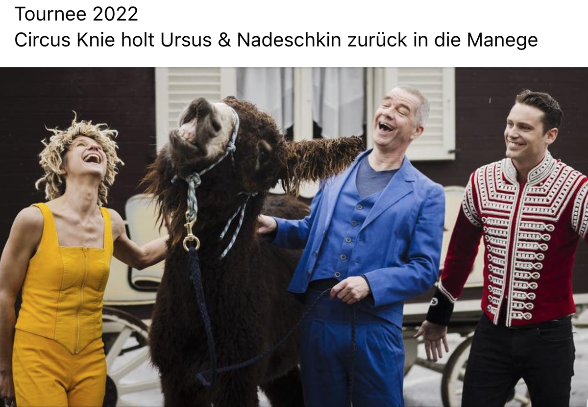 Ursus und Nadeschkin kehren mit Baker in die Manege zurück