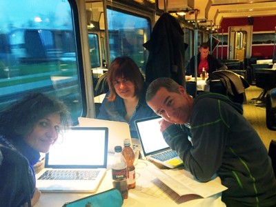 Brainstorming im Zug
